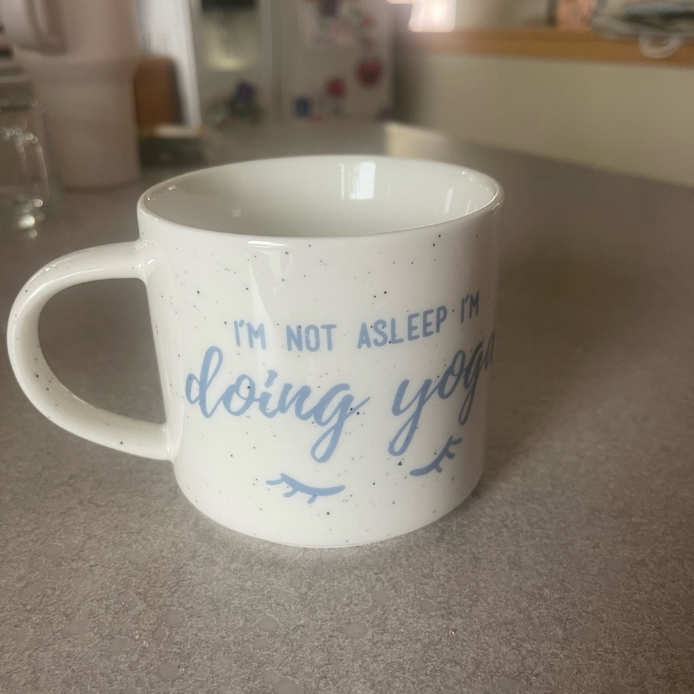 Threshold White and Blue Ceramic Mug for Dining